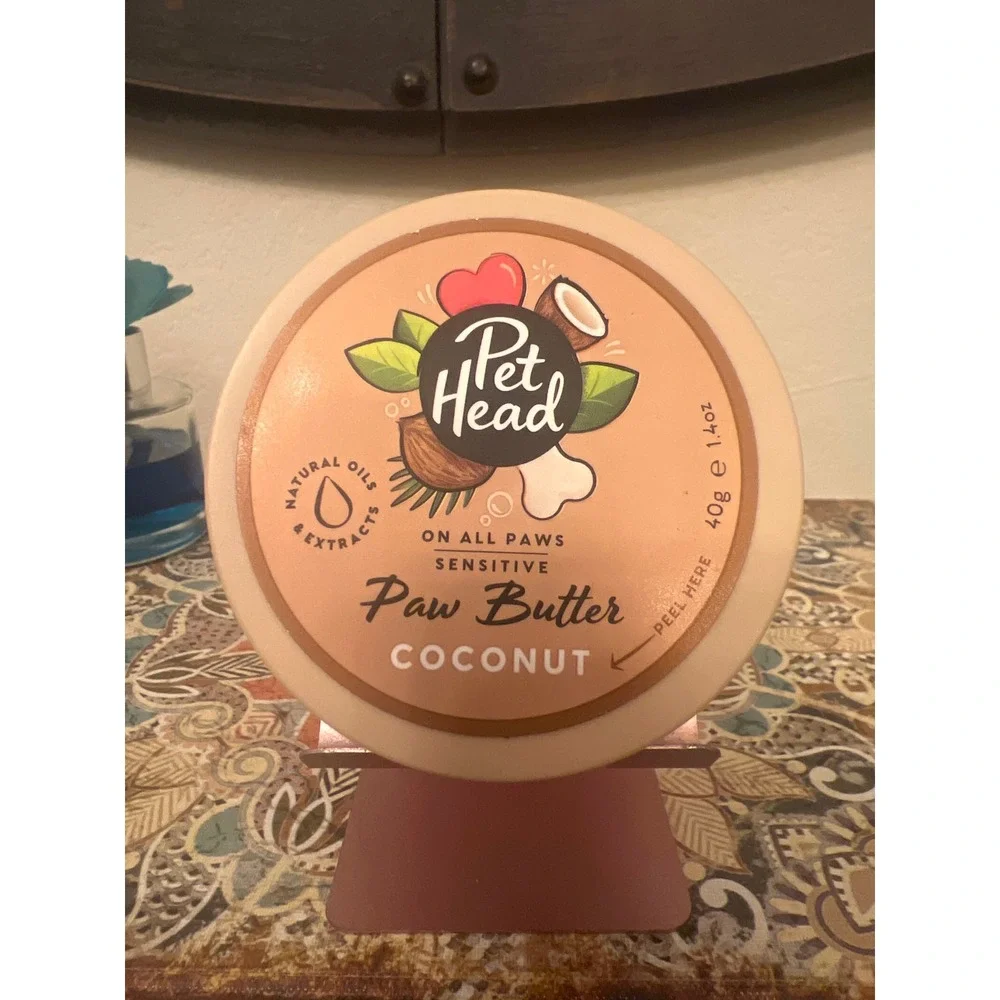 Pet Head On All Paws Sensitive Paw Butter Coconut 40g 1.4oz Natural Pet Balm